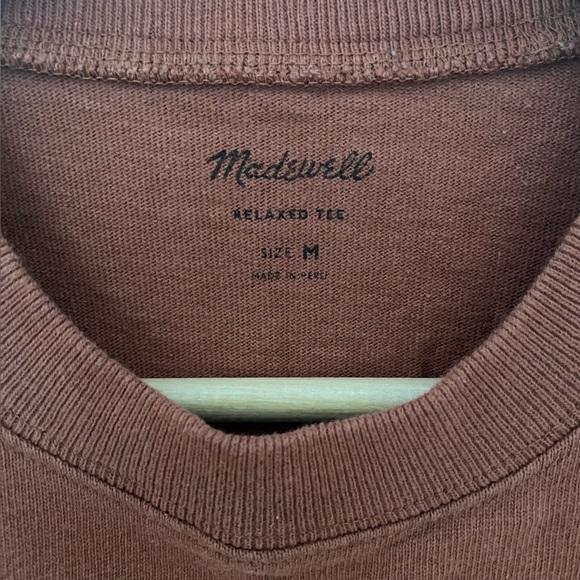 Madewell Chestnut Relaxed Tee - Picture 3 of 4